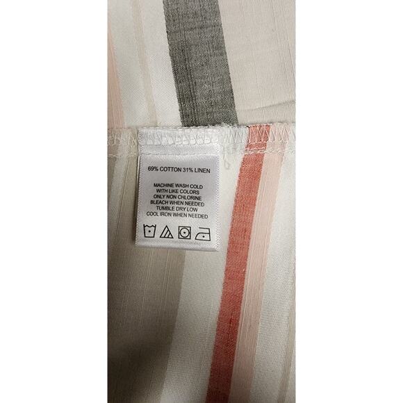 FOXCROFT Womens Collared Shirt Striped Button-Down Top Size 8 - Picture 10 of 12